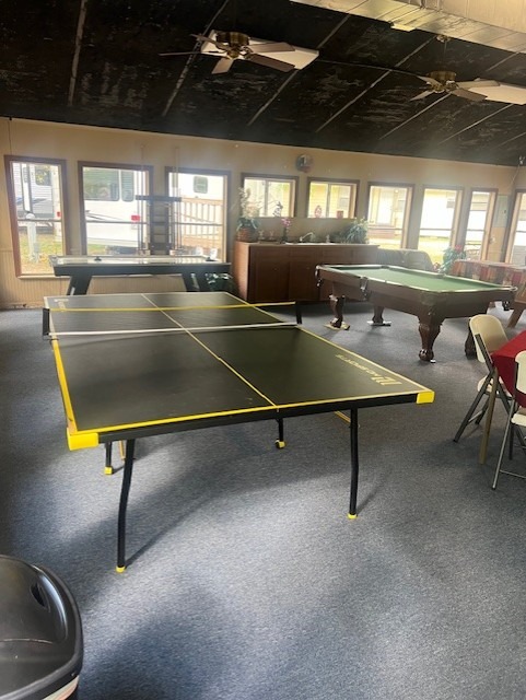 Clubhouse ping pong and pool table